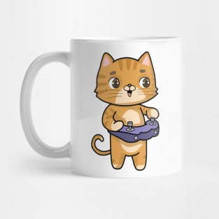 Cat at Playing with Controller Mug